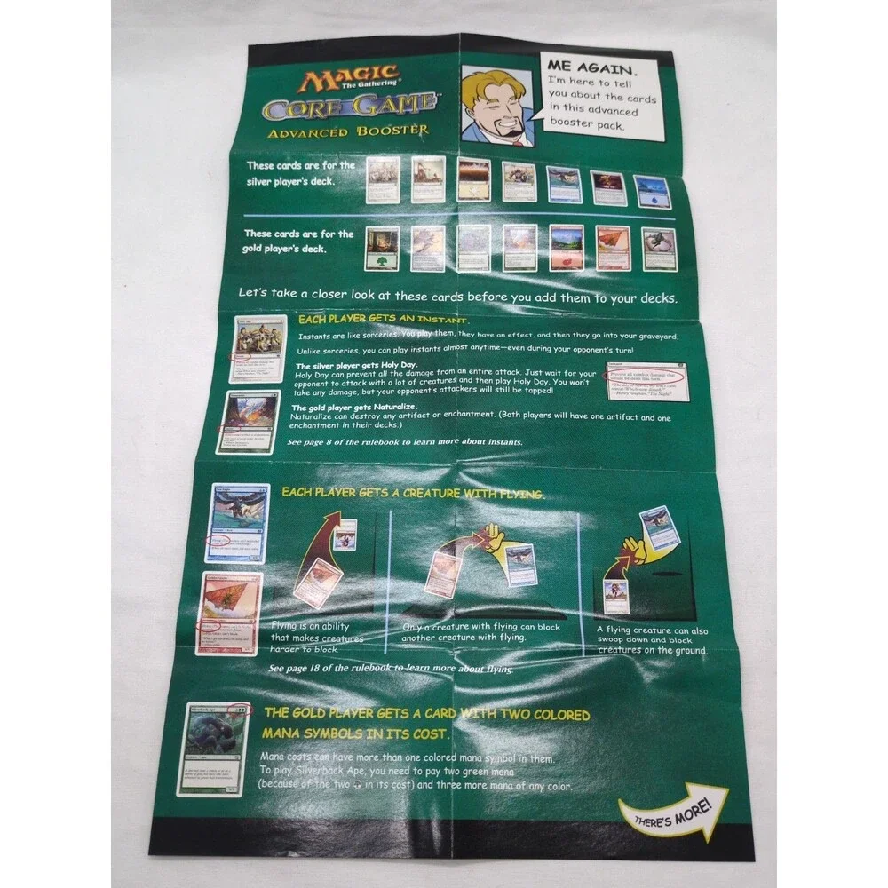 Magic The Gathering Core Game Advanced Booster Rules Sheet
